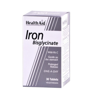 Health Aid Iron Bisglycinate 30Tabs