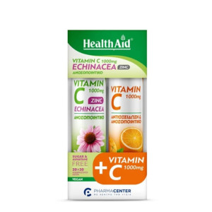 Health Aid Vitamin C 1000mg & Echinacea & Zinc 20Tabs & Vitamin C 1000mg Orange 20Tabs