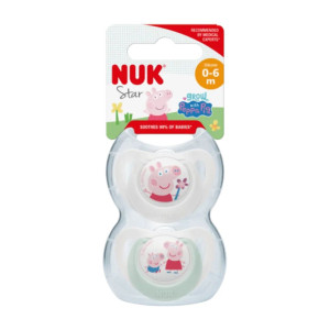 Nuk Πιπίλα Σιλικόνης Peppa Pig 0-6 Μηνών