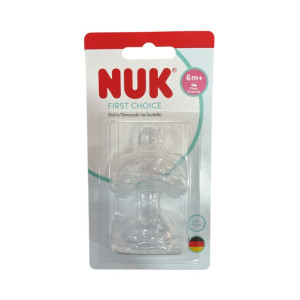 Nuk First Choice Θηλές από Σιλικόνη για 6+ μηνών 2τμχ