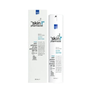 Intermed The Skin Pharmacist City Detox Κρέμα Προσώπου Ημέρας με SPF30 για Ενυδάτωση, Αντιγήρανση & Λάμψη με Υαλουρονικό Οξύ 50m