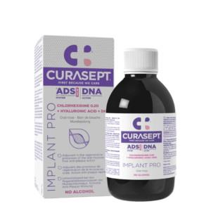 Curasept Ads Dna Implant Στοματικό Διάλυμα για την Ουλίτιδα, κατά της Περιοδοντίτιδας & της Πλάκας 200ml