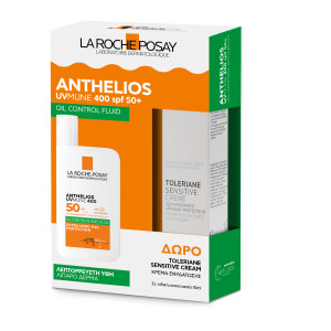 La Roche-Posay Promo Anthelios UVMune 400 Oil Control Fluid Spf50+, 50ml & Δώρο Toleriane Moisturiser Sensitive Cream 15ml
