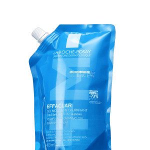 La Roche Posay Effaclar Refill Gel Καθαρισμού Προσώπου για Ακνεϊκές Επιδερμίδες 400ml