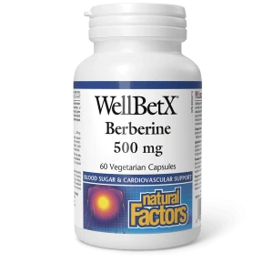 Natural Factors Well Betx Berberine 500mg 60Caps