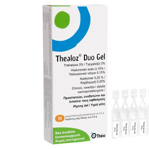 Thealoz Duo Gel Οφθαλμικές Σταγόνες Γέλης 30 τμχ