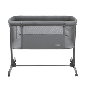 Kikka Boo Bedside Crib Noah Dark Grey 2025