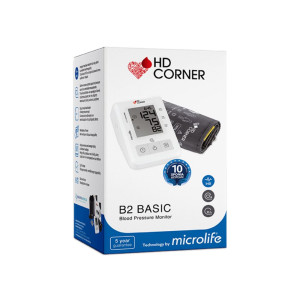 Microlife HD Corner BP B2 Basic Ψηφιακό Πιεσόμετρο Μπράτσου Με Τεχνολογία IHB  MIC-HD-004