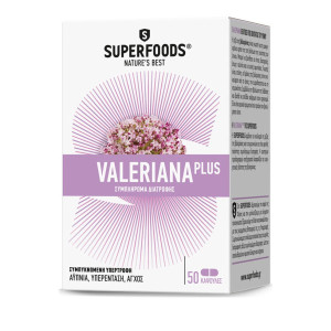 Superfoods R Valeriana Plus 1200mg 50Caps