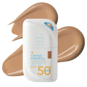 Lavish Care Tinted Mineral Mineral Αντηλιακή Κρέμα Προσώπου SPF50 με Χρώμα No3 Dark Shade 50ml