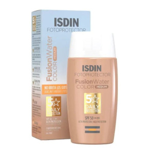 Isdin Fotoprotector Fusion Water Αντηλιακή Κρέμα Προσώπου SPF50 με Χρώμα Medium 50ml