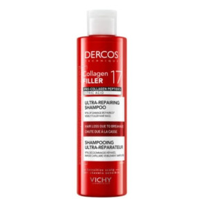 Vichy Dercos Collagen Filler Deep Repair Shampoo Against Hair Breakage 17 Volume 200 ml