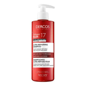 Vichy Dercos Collagen Filler Deep Repair Shampoo Against Hair Breakage 17 Volume 400 ml
