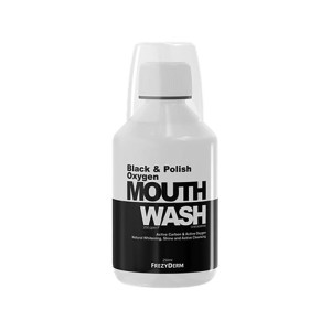 Frezyderm Black & Polish Oxygen Mouthwash 250ppm F Στοματικό Διάλυμα 250ml