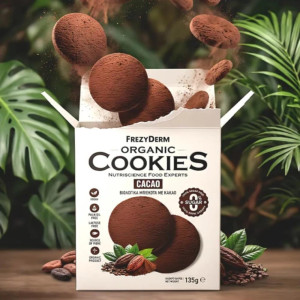 Frezyderm Organic Cookies Cacao Βιολογικά Μπισκότα με γεύση Κακάο 135g