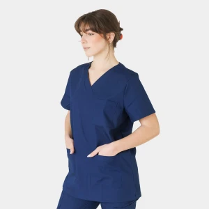 Dr.Scrub Unisex Navy Blue Scrub Μπλούζα