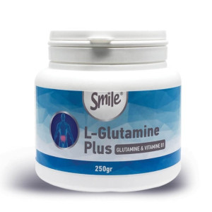 Smile L-Glutamine Plus Γλουταμίνη & Βιταμίνη B1 250gr