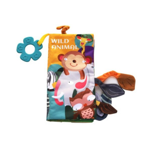 Kikka Boo Educational cloth book with teether Wild animals