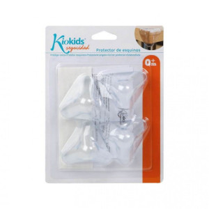 Kiokids Γωνία Προστασίας με Αυτοκόλλητο από Πλαστικό 4τμχ