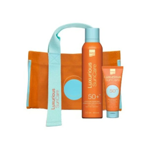 Intermed Luxurious Suncare  Αντηλιακή Κρέμα για το Σώμα SPF50 σε Spray 200ml Και Αντηλιακή Κρέμα Προσώπου SPF50 75ml