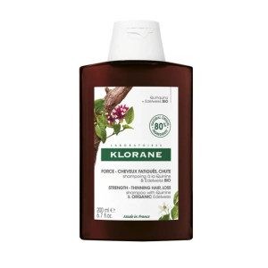 Klorane Quinine & Edelweiss σαμπουάν ενδυνάμωσης και αντιμετώπισης όλων των τύπων τριχόπτωσης 200ml