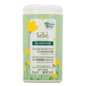 Klorane Calendula Protective Baby Powder πούδρα για σώμα και μηρογεννητική περιοχή 75g