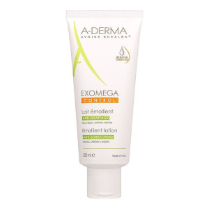 A-Derma Exomega Control Emollient Lotion Anti-Scratching, μαλακτικό γαλάκτωμα για πολύ ξηρό δέρμα με τάση ατοπίας 200ml