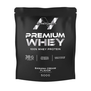 Nutriyummy Premium Whey Πρωτεΐνη Ορού Γάλακτος με Γεύση Banana Cream 500gr