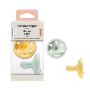 Tommee Tippee Πιπίλα Σιλικόνης Breast-Like 0-6m 2 Τεμάχια
