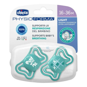 Chicco Physio Forma Πιπίλες Σιλικόνης Γαλάζιο για 16-36 μηνών 2τμχ