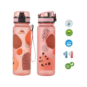 AlpinPro Kids Water Bottle Thermos Silicone with Straw Non Spill Kids 500ml