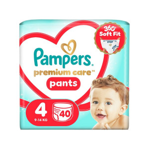 Pampers Premium Care Pants Diaper Pants No 4 9-15kg 40 Τεμ