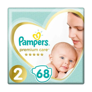 Pampers Tape Diapers Premium Care No. 2 4-8kg 68pcs