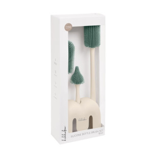 Kikka Boo Cleaning Brush for Baby Bottles Green Platinum Sage 3 Pieces