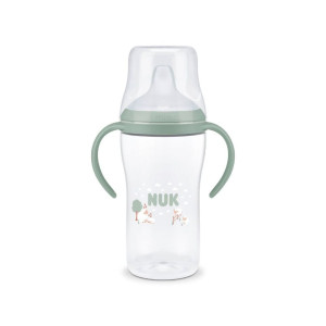 Nuk Perfect Match Εκπαιδευτικό Μπιμπερό Πλαστικό Με Λαβές Πράσινο Για 6m+ 260ml