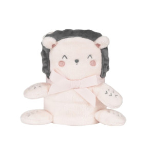 Kikka Boo Κουβέρτα Αγκαλιάς & Λίκνου Fleece Ροζ με Ζωάκι 75x100εκ.