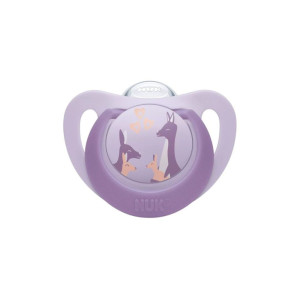 Nuk First Choice Πιπίλα Σιλικόνης Νυκτός με Θήκη για 6-18 μηνών Kangaroo