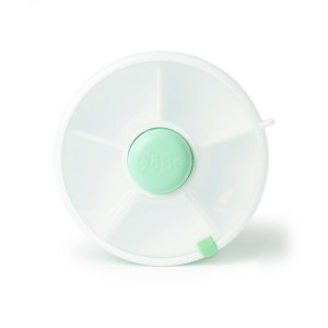 GoBe Baby Food Plate Snack Spinner made of Plastic Green