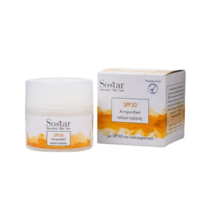 Sostar Αντιρυτιδική Κρέμα Ημέρς Με SPF30 και Υαλοθρονικό 50ml