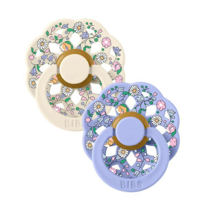 Bibs Πιπίλες Boheme Καουτσούκ Ivory / Lavender για 6+ μηνών 2τμχ Size 2