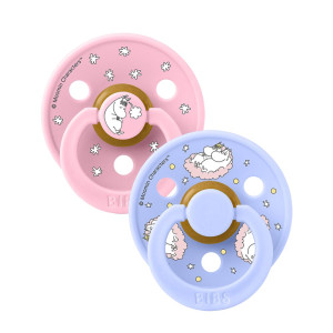 Bibs Πιπίλες Καουτσούκ Moomin Colour Dreaming Baby Pink Mix 0+μηνών Size 1