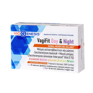 Viogenesis VagiFit Day & Night Vaginal Microflora Balance 30 Caps