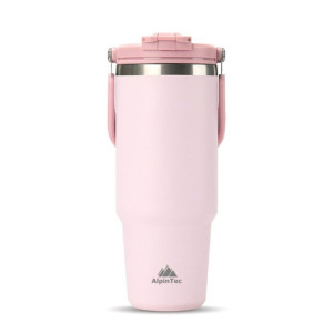 AlpinPro Handled Tumbler Θερμός Ανοξείδωτο 1.05lt Ροζ