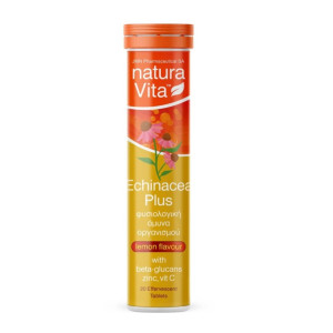 Natura Vita Echinacea, Χηλικός Ψευδάργυρος, Βιταμίνη C 20 Αναβράζοντα Δισκία