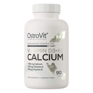 OstroVit Vitamin D3 + K2 + Calcium 90 Tabletten