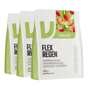 OstroVit Flex Regen 3 x 400 g o smaku truskawki i kiwi