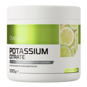 OstroVit Cytrynian Potasu 200 g o smaku cytrynowo-limonkowym