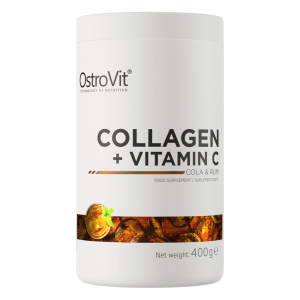 OstroVit Kolagen + Witamina C 400 g o smaku coli z rumem