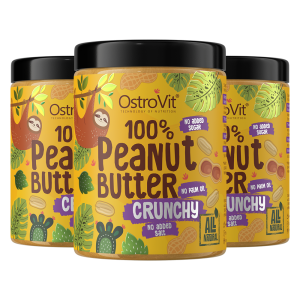 OstroVit 100% Krem Orzechowy 3 x 1000 g chrupiący