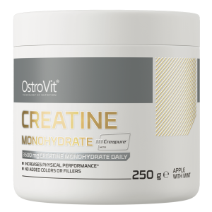 OstroVit Monohydrat Kreatyny Creapure 250 g o smaku jabłkowo miętowym